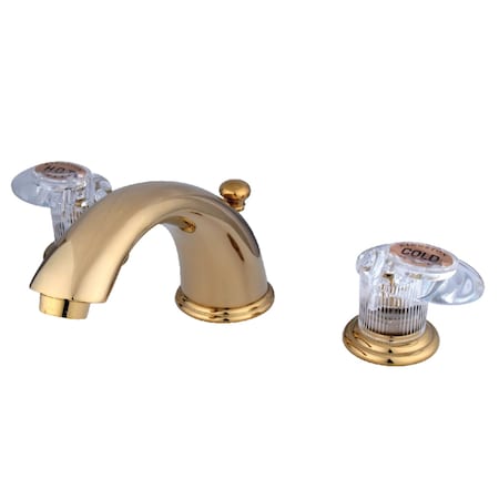 Kingston Brass KB962ALL Widespread Bathroom Faucet, Polished Brass KB962ALL